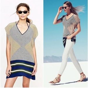 J. Crew Silk Tunic, dress, shirt, Cover Up size Small